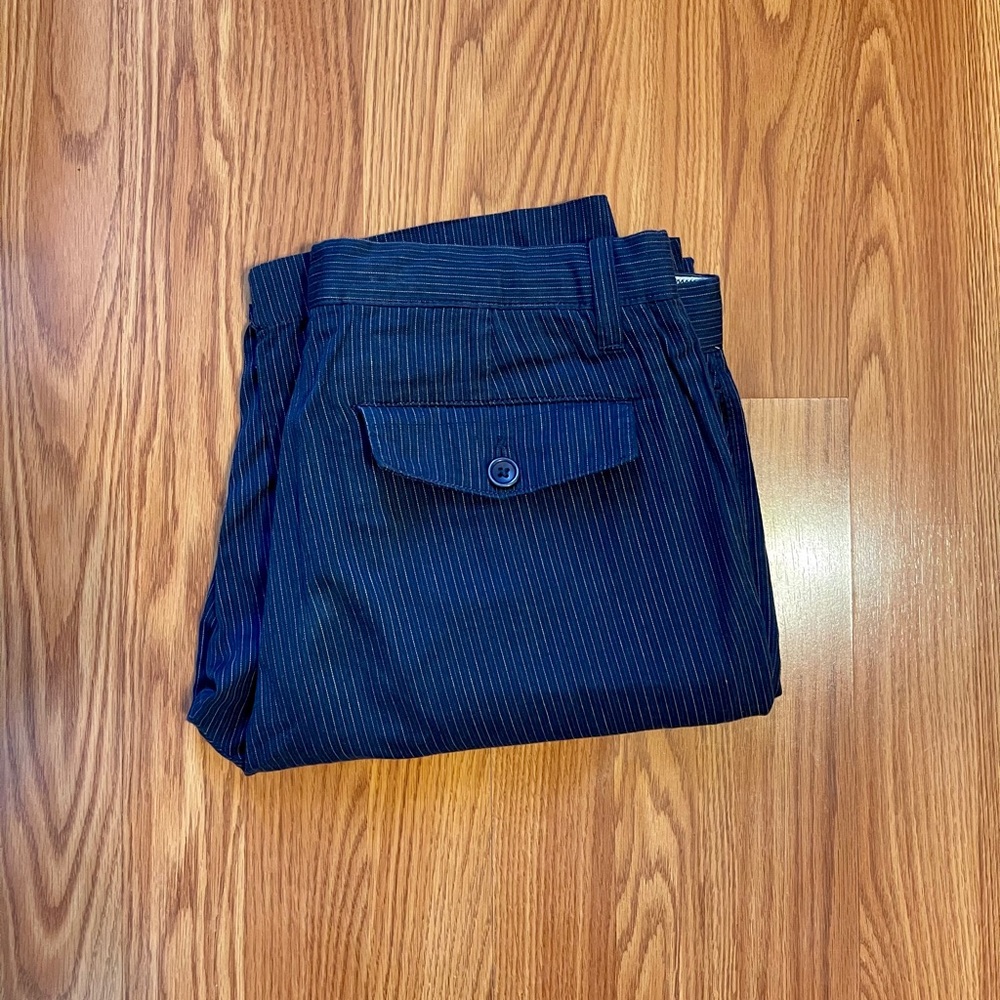 Casual light pinstripe pants